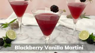 Homemade Happy Hour :: Blackberry Vanilla Martini