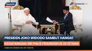 Presiden Joko Widodo Sambut Hangat Kedatangan Sri Paus Fransiskus Di Istana Negara