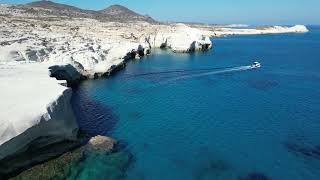 Sarakiniko beach, Milos island, Greece. Παραλία Σαρακήνικο, Μήλος.