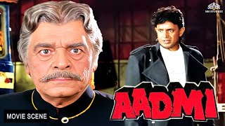 माँ के दूध के साथ-साथ बाप के खून का भी बदला लूंगा, त्रिकाल! -  Aadmi Movie Action Scenes - Mithun Da