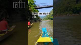 Asia cleanest river after the rain #dawki river #dwaki #meghalaya