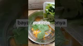 Resep mpasi sayur bayam kunci