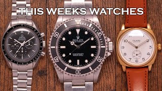 This Weeks Watches - Rolex Submariner, Datejust 1601, Omega Speedmaster 861, Fears & More [EP121]