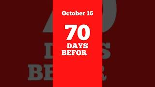 70 Days before Christmas 2022 - October 16