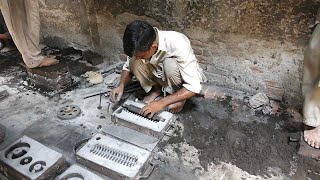 Centrifugal grass machine casting part using sand mold Technique