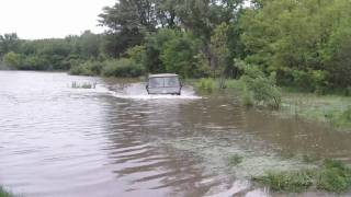 Pinzgauer flood water crossing