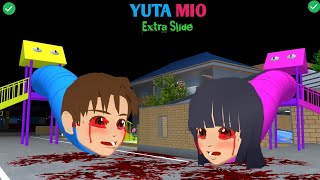 MIO Exe Extra Slide haunted YUTA 😱 | SAKURA School Simulator Horror Drama 👺