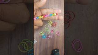 Rainbow loom tutorials for beginner #loombandbracelet #gelangkaret #karetwarna