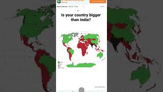 Is your country bigger than India #map #viral #asia #shorts #india