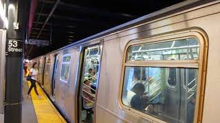 F train at 53rd Street