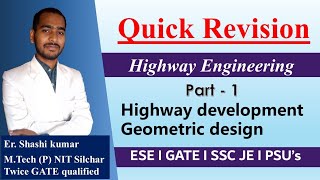 Quick revision of highway engineering Part -1 | Highway engineering