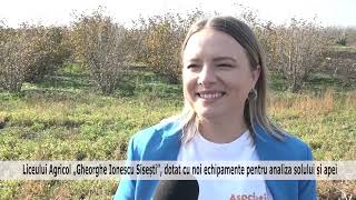 Liceului Agricol „Gheorghe Ionescu Sisești”, dotat cu echipamente pentru analiza solului și apei doc