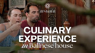 Culinary experience in a Balinese home