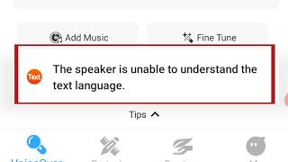 Fix Meta Voicer The speaker is unable to understand the text language