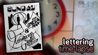 Lettering Time-Lapse — "The Omega Man and American Graffiti"