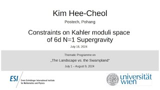 Kim Hee-Cheol - Constraints on Kahler moduli space of 6d N=1 Supergravity