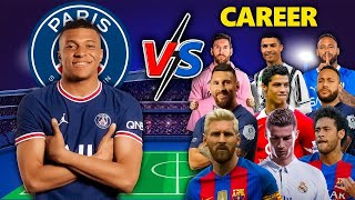 Mbappe Ronaldo Neymar 🆚 Real Madrid Juventus Barcelona | Messi Lewandowski 🔥