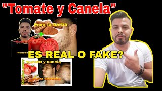 🍅🧔Como tener Barba? Funciona el Tomate con Canela o es falso?