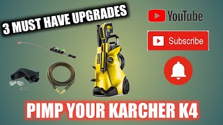 Karcher K4 upgrades. 3 upgrades your K4 needs! back foot, hose and lance.