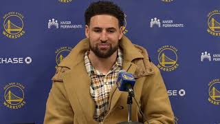 Klay Thompson Postgame Interview | Golden State Warriors beat Chicago Bulls 140-131