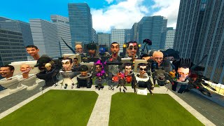 NEW MECHA COMPUTER MAN, TV WOMEN, MECHA CAMERA MAN, AND OTHERS VS SKIBIDI TOILET ARMY In Garrys Mod