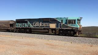 IMG 3531 CBH008 1G31 loaded grain from Mullewa CBH at Wicherina on 27/1/19. Video: Phil Melling.