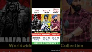 Jawan Vs Fukrey 3 Vs Mission Raniganj Movie Comparison -- #shorts #jawan #fukrey3 #leo #ganapath