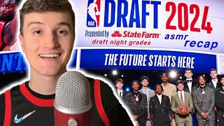 ASMR 2024 NBA Draft Reactions 🏀💤 (whisper ramble)