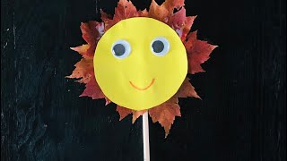 Autumn Leaves Puppet for kids 🍁🍂 | Autumn/Fall activity for kids | Easy Fall crafts for children🎨