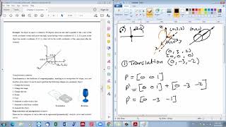 CAD/CAM-Chapter 3: Lecture 3 - Part 1- Advanced example on 3D Transformations (Arabic narration)