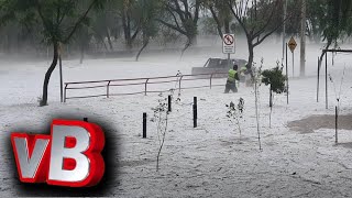 Cae Fuerte granizada en Tarija y deja barrios inundados y daños