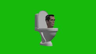 Скибиди туалет на зеленом фоне хромакей skibidi toilet green screen