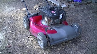 Yard Machine Briggs 550E 140cc lawnmower roadside find