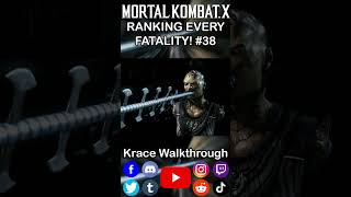 Ranking Every Fatality 38 -Mortal Kombat X #gaming #shorts #fyp #masterpiece