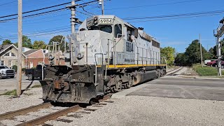 W&LE SD40-2 #6984 Medina local, retrieves stone cars from Osborne Materials. 10-4-24