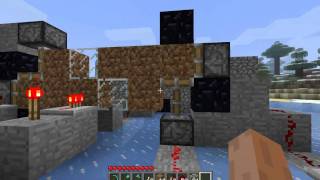 Redstone pulse counter using Pistons