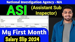 NIA Assistant Sub Inspector First Month Salary 2024 With All Allowance Basic Pay DA HRA TA NPS