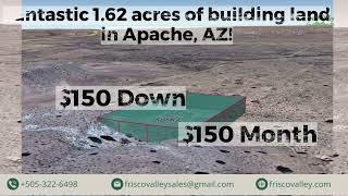 Fantastic 1.62 Acres of building land in Apache AZ  #2437