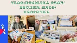 VLOG:посылка с OZON🛍 вводим мясо в прикорм😋 быстрая уборка перед сном🧚вкладка «Сообщество»🥰