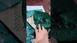 Fabulous green suit set with  dupata from meesho rs 500 code 134256436 #shorts #youtubeshortsvideo