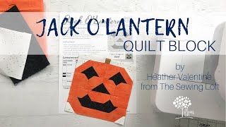 Jack O'Lantern Quilt Block Assembly