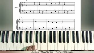 lecciones de piano: lección #6 🎹 compás 3/4🎵🎶🎼