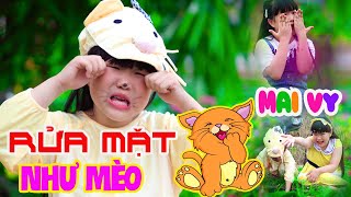 Rửa Mặt Như Mèo - Thần đồng âm nhạc bé Mai VY - Nhạc Thiếu Nhi Sôi Động [MV 4K]