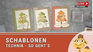 Tipps zur Schablone | Wald im Herbst und Sommer