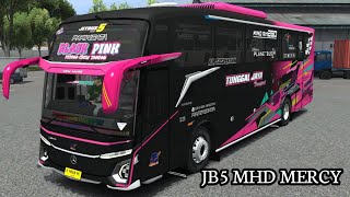 Share Livery TUNGGAL JAYA " BLACK PINK " Mod JB5 MHD Mercy Kp Projects ‼️ Free Download ‼️ Bussid