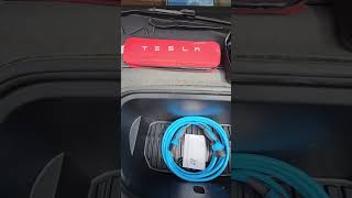 Unboxing Tesla's included kits and cables #modely