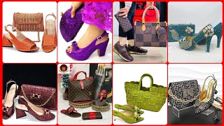 Very Pretty Women's Designer Shoes And Handbags With Different Styles