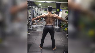 Men's Physique Posing At Gym