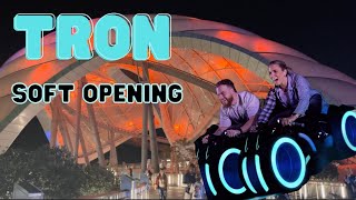 RIDING TRON FOR THE FIRST TIME! | Honest Review of Ride!