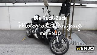 Die Ruck-Zuck Motorrad-Reinigung mit ENJO